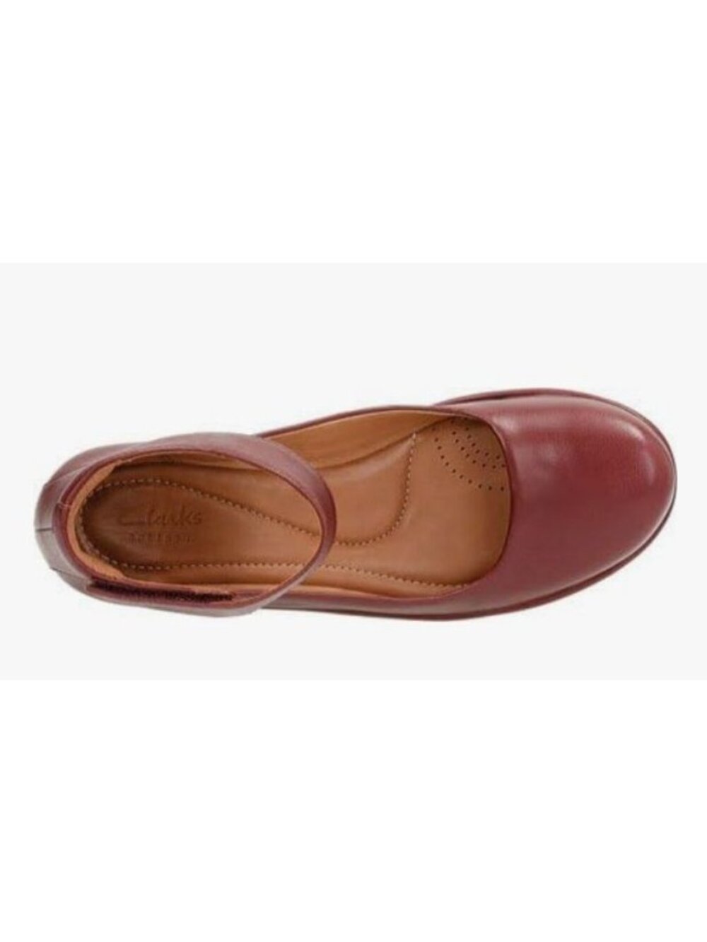 Clarks Women's Burgundy Clarene Tide Printed Wedge Heel Pump Shoes Size US 7.5 - Picture 8 of 16